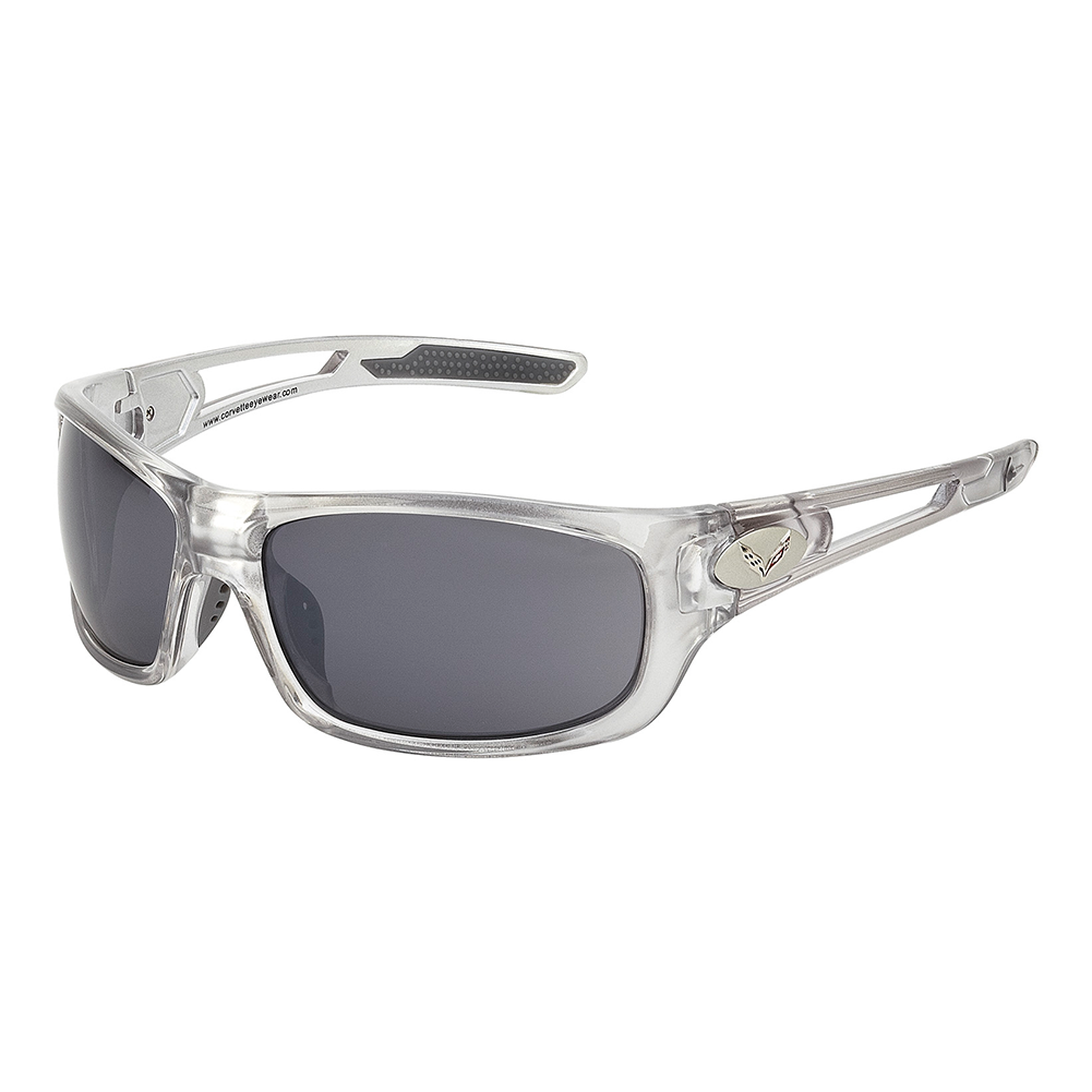 Corvette Full Frame Sunglasses - Silver Mirage  : C7 Logo