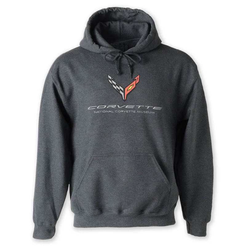 C8 Corvette Museum Hoodie : Charcoal - Large