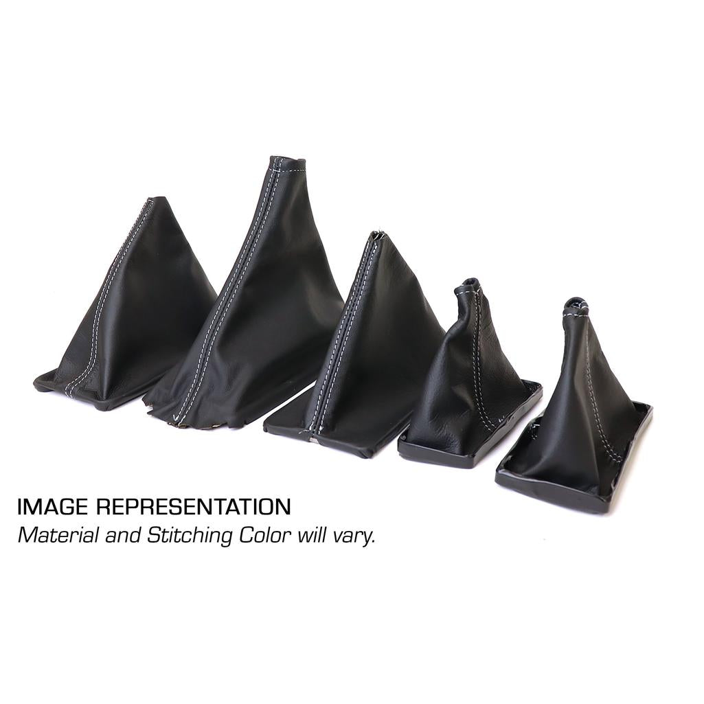 C4 1984-1988 Corvette Leather Shift Boot - Black W/Black Stitching - Manual Transmission