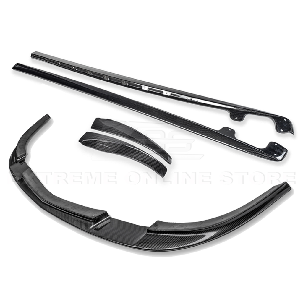 Corvette C6 Grand Sport / Z06 Front Splitter Lip & Side Skirts Rocker Panels : 2006-2013 C6 Z06, Grand Sport, ZR1