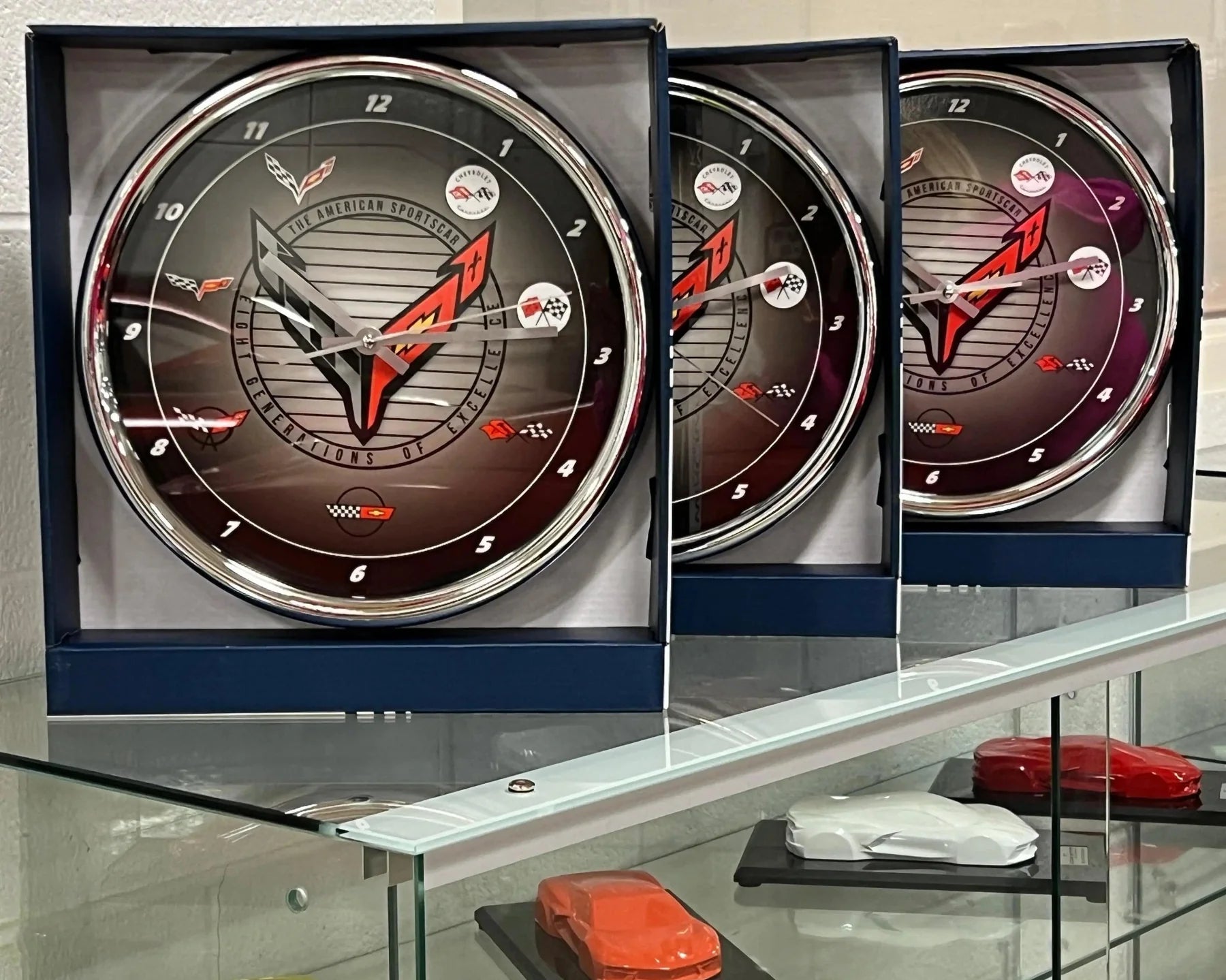 Corvette Clock - 8 Generations of Excellence : C1 to C8