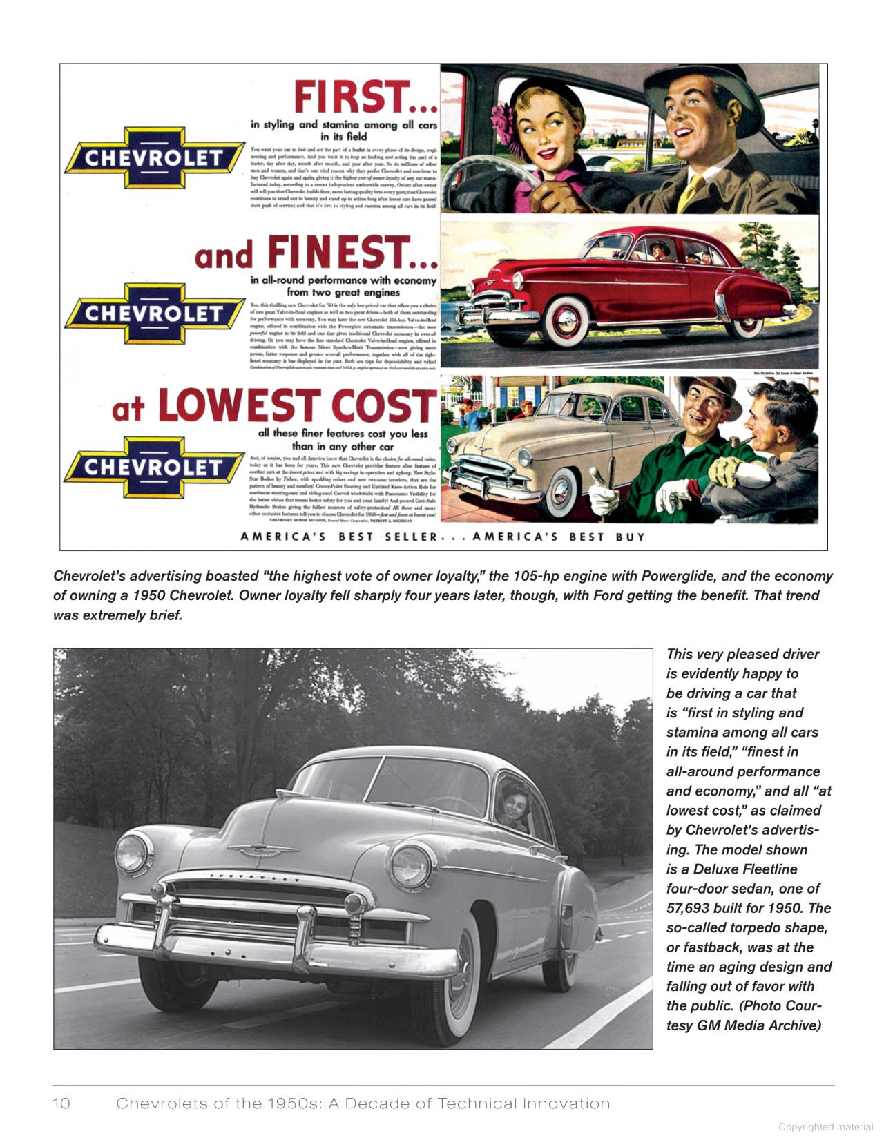 Chevrolets of the 1950s: A Decade of Technical Innovation Book