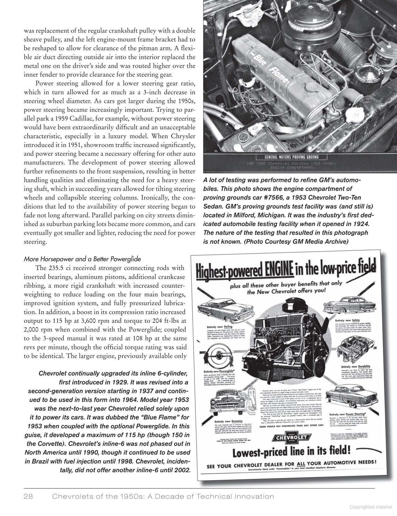 Chevrolets of the 1950s: A Decade of Technical Innovation Book