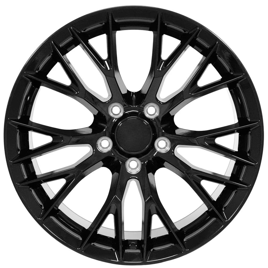 C7 Corvette Z06 Style Reproduction Wheels : Gloss Black