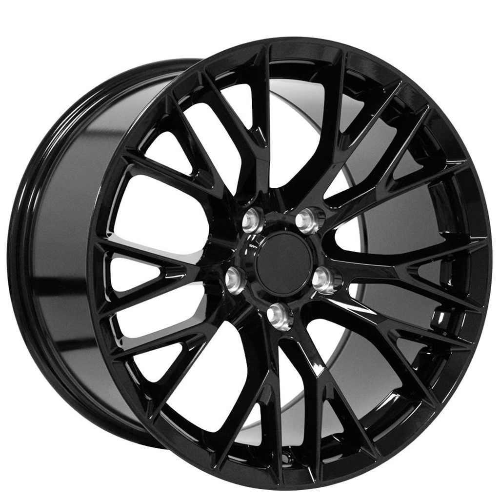 C7 Corvette Z06 Style Reproduction Wheels : Gloss Black
