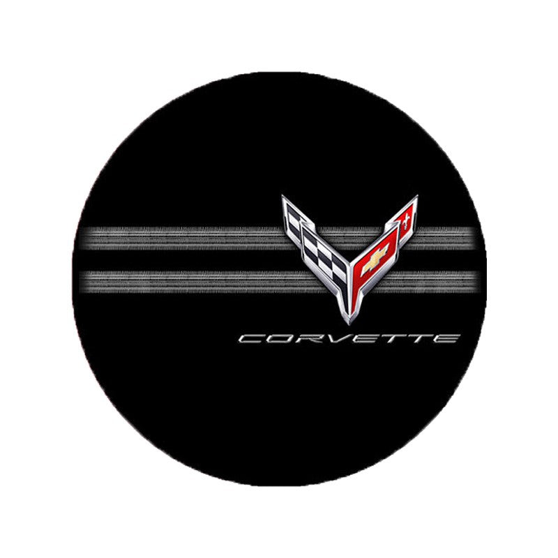 C8 Corvette Tire Tracks T-shirt : Black
