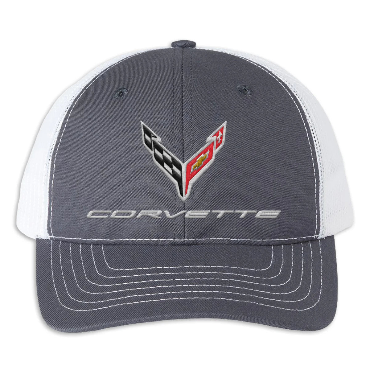 C8 Corvette Stingray Classic Cap - Charcoal/White