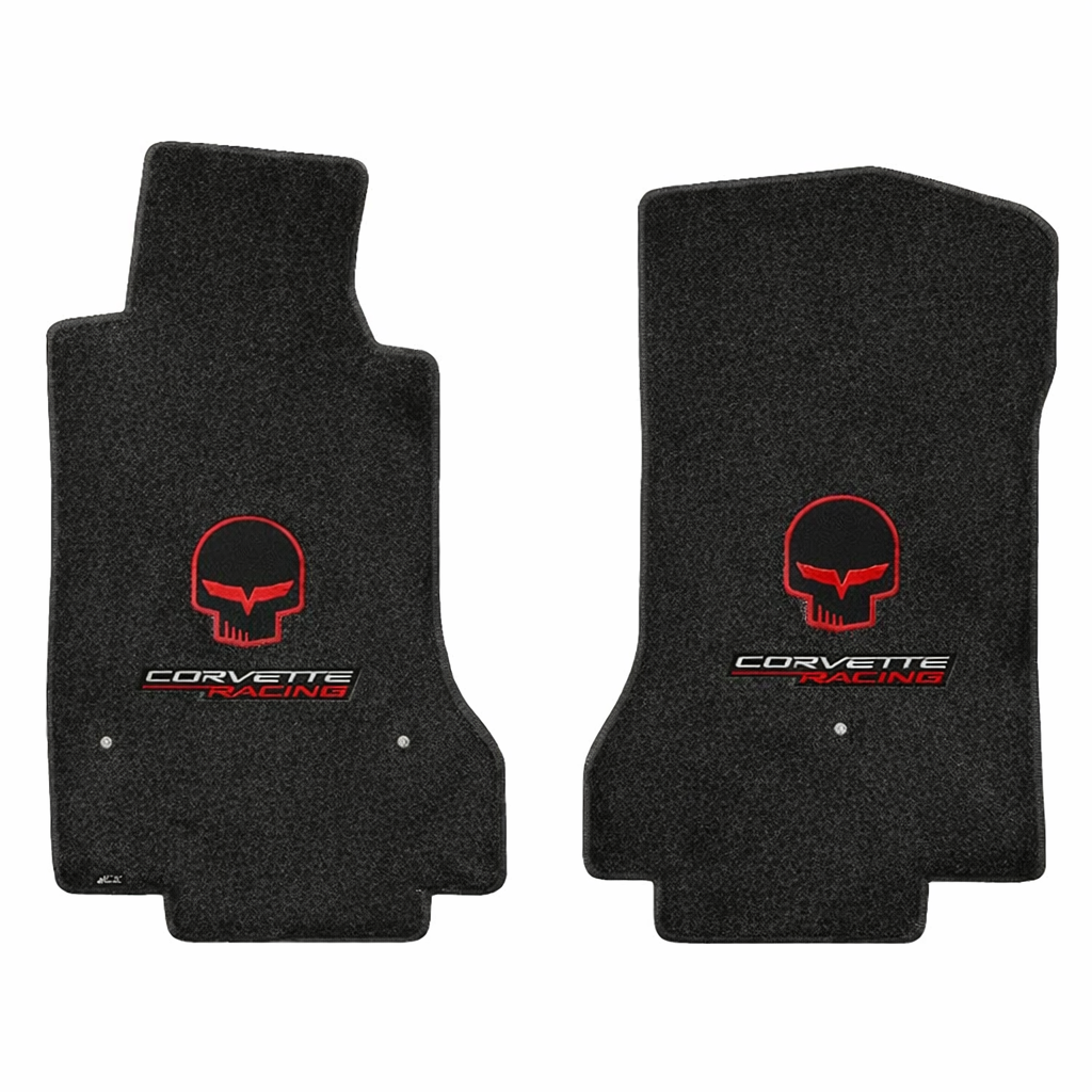 Corvette Lloyd Ultimat Floor Mats - Red Jake - Corvette - Racing - C6 Late 2005-2007.5 Front (Post Anchor)