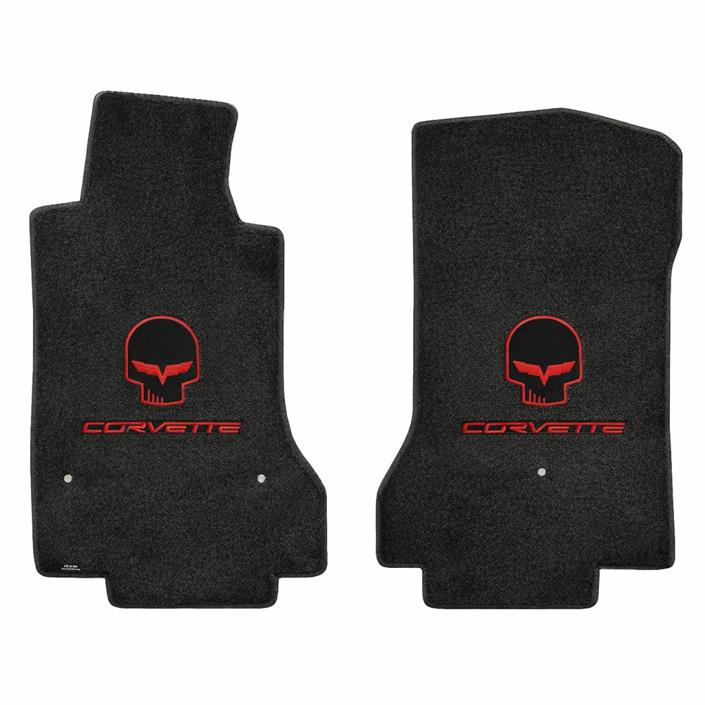 Corvette Lloyd Ultimat Floor Mats - Red Jake - Corvette - Racing - C6 Late 2005-2007.5 Front (Post Anchor)