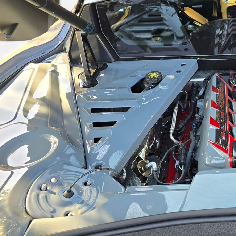C8 Corvette Engine Side Filler Panels - Color Matched : 2024-2026 C8 E-Ray