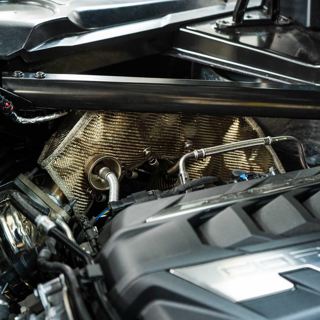 C8 Corvette Long Tube Header Blankets : 2020+