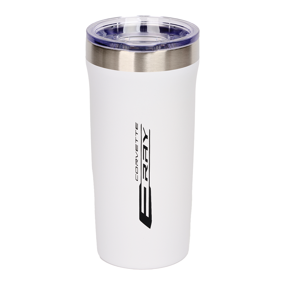 C8 Corvette E-Ray Palermo Tumbler 32oz : White