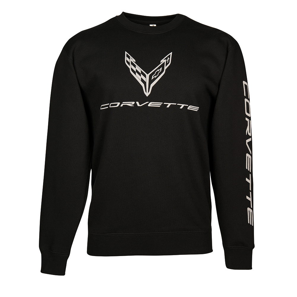 C8 Corvette Stingray Crewneck Sweatshirt : Black