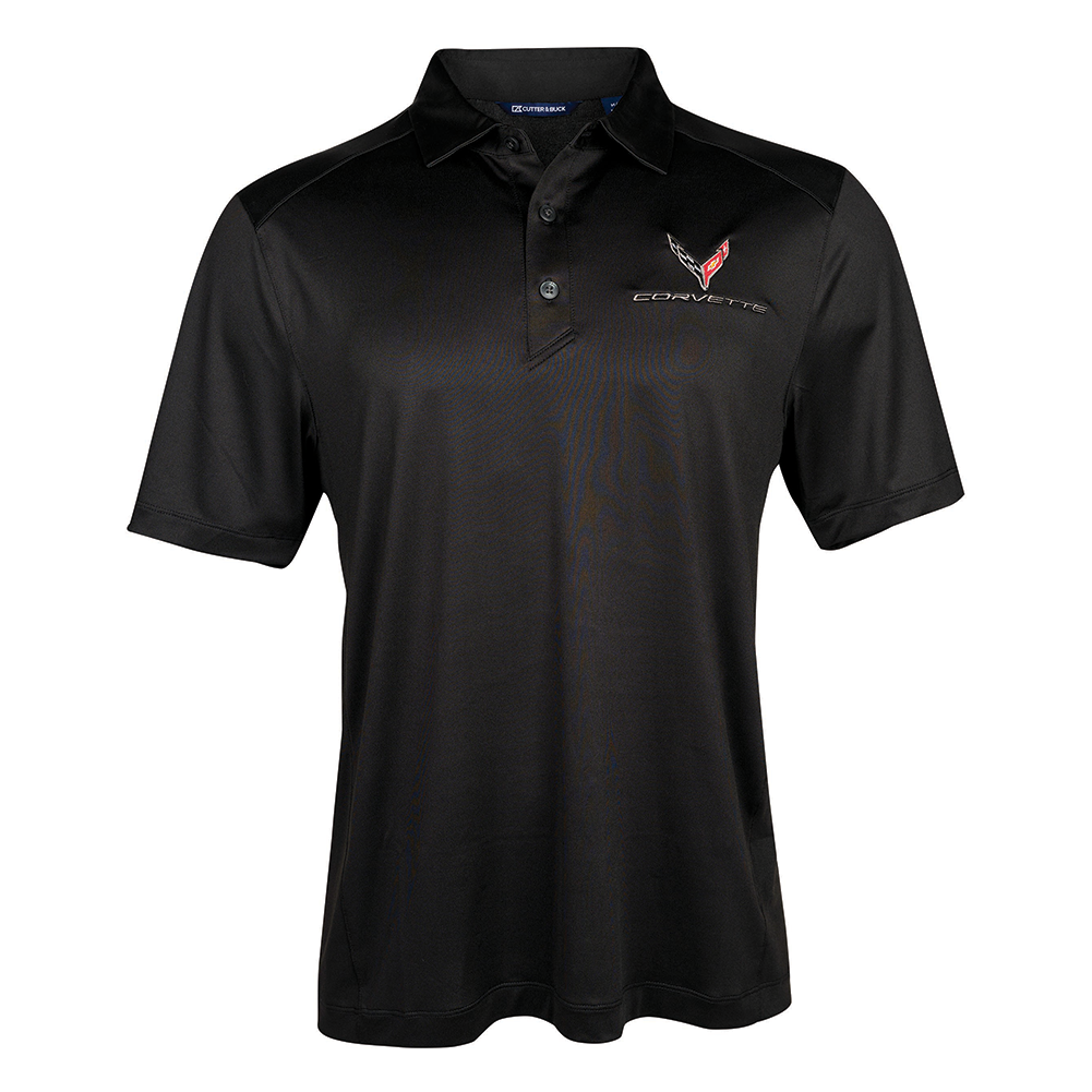 C8 Corvette Cutter & Buck Recycled Polo : Black