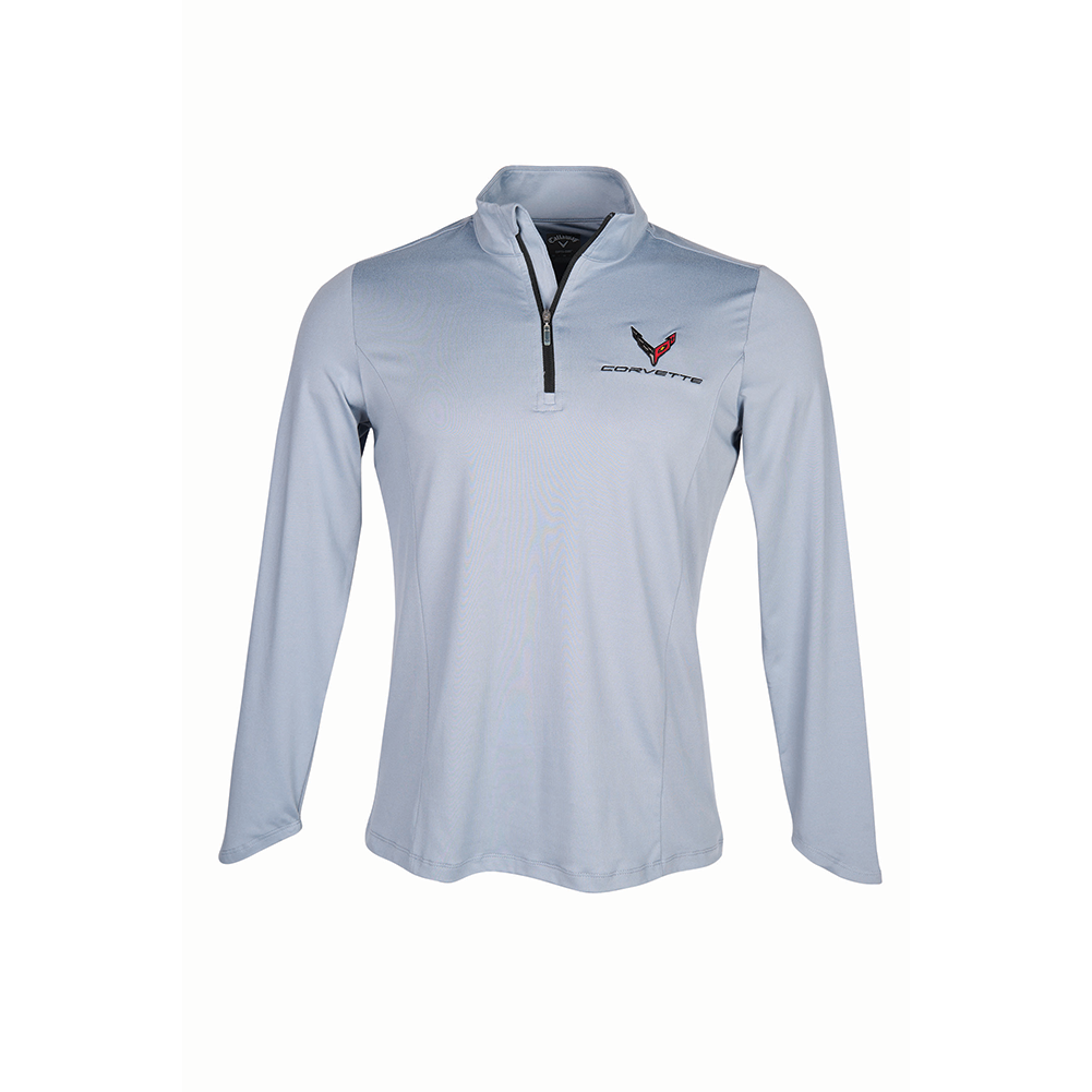 C8 Corvette Women's ¼ Zip Pullover : Grey