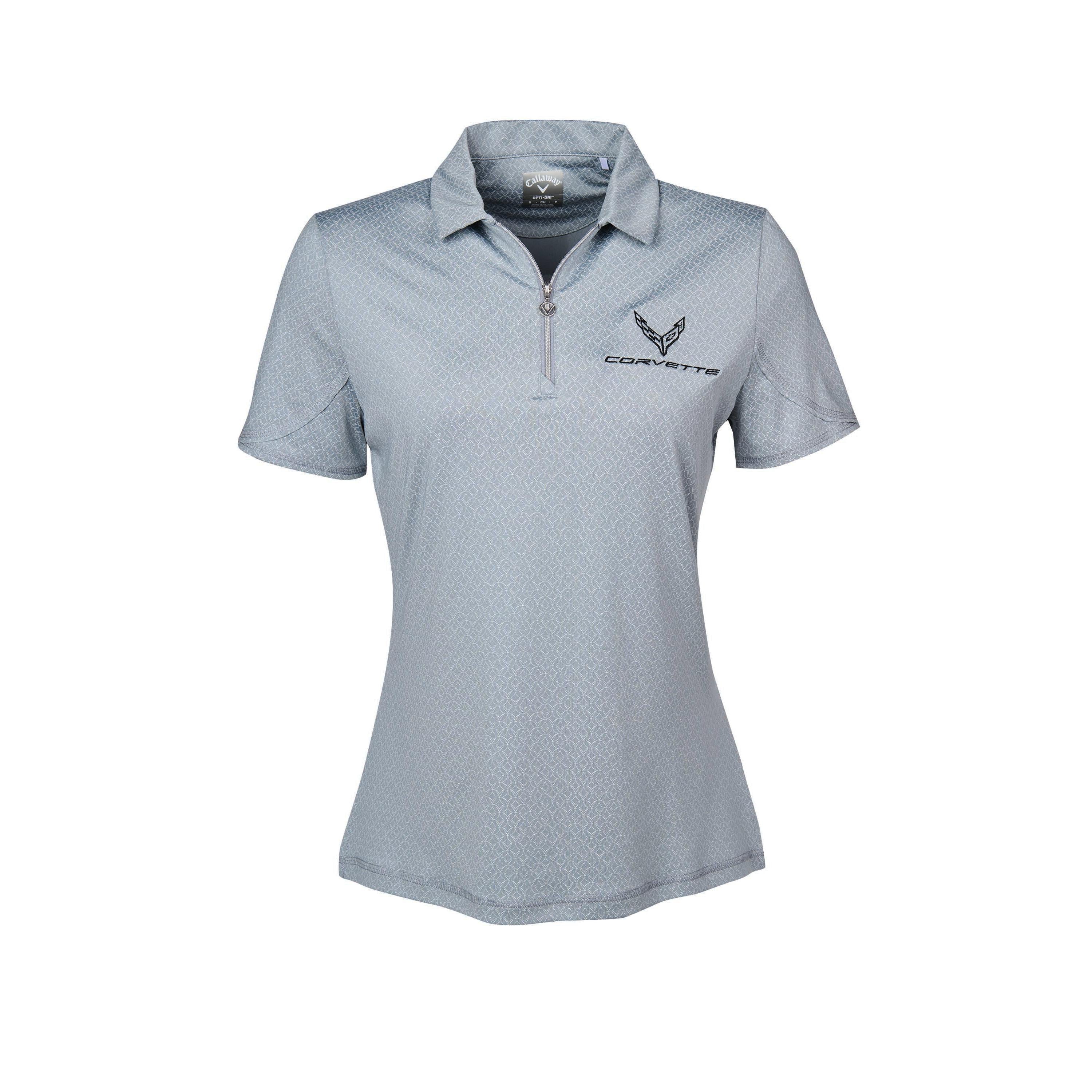 C8 Corvette Ladies Opti-Dri Callaway Polo-Grey