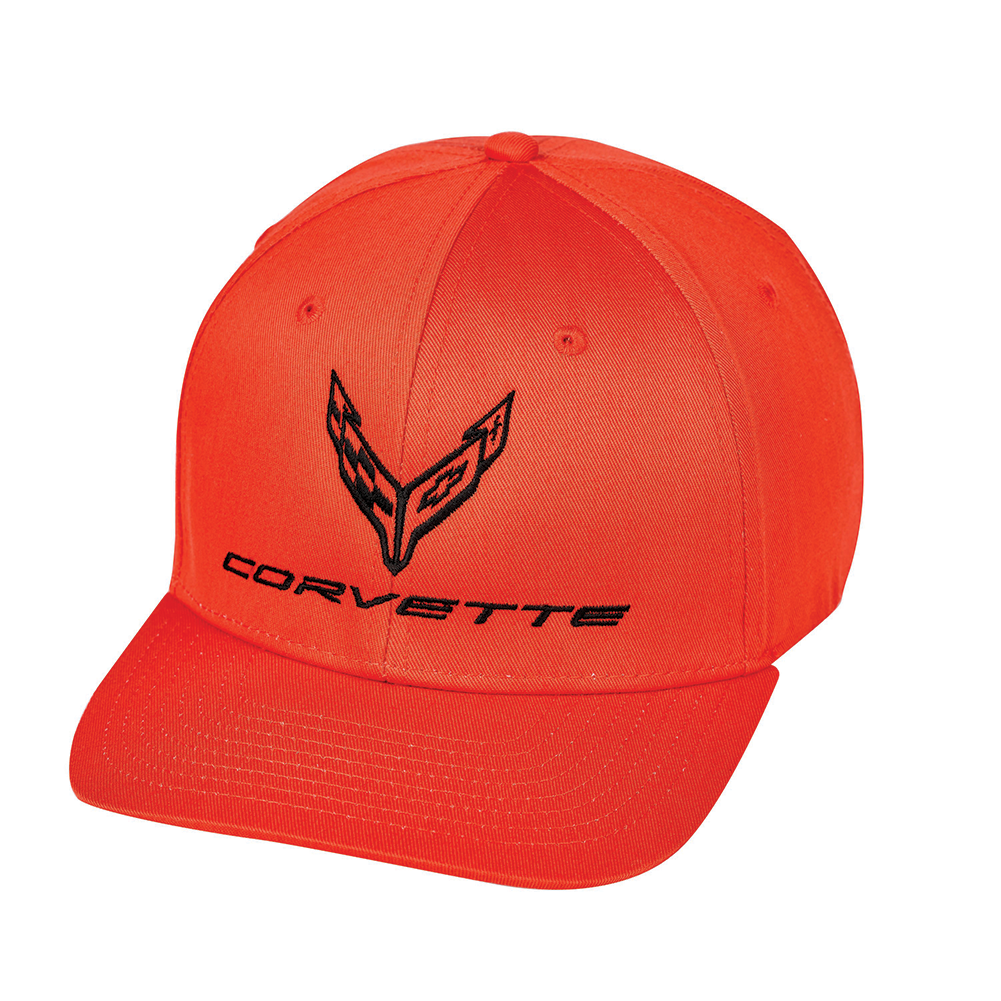 C8 Corvette Tonal Hat/Cap : Orange