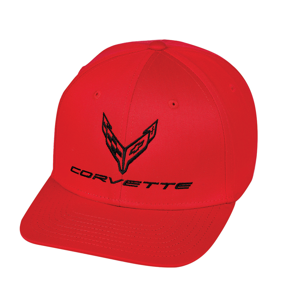 C8 Corvette Tonal Hat/Cap : Red