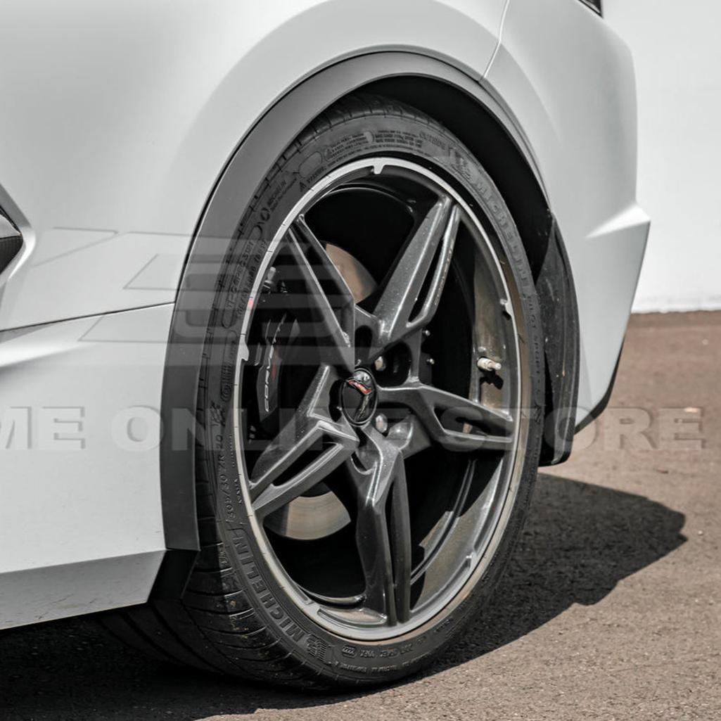C8 Corvette Dry Carbon Fiber Side Wheel Fender Trim : 2020-2026 C8 Singray, Z06, E-Ray