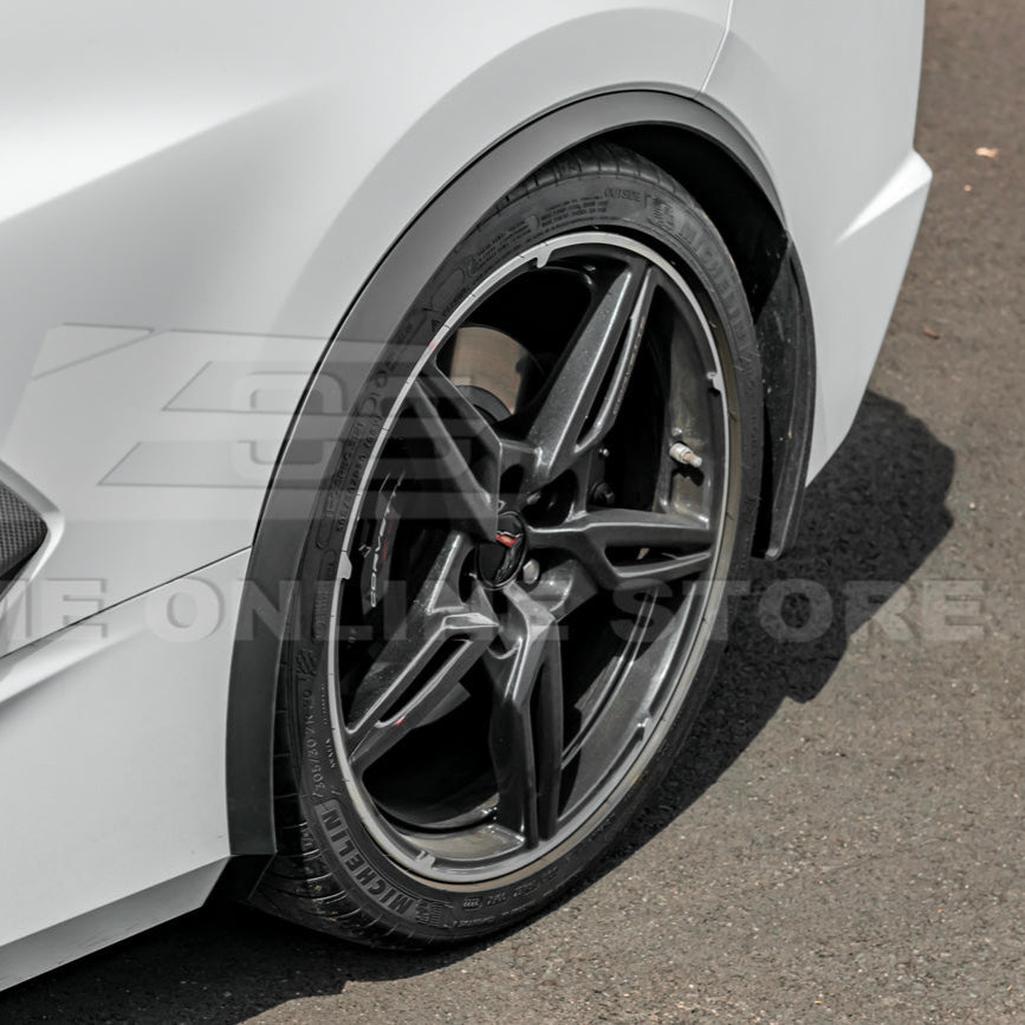 C8 Corvette Dry Carbon Fiber Side Wheel Fender Trim : 2020-2026 C8 Singray, Z06, E-Ray
