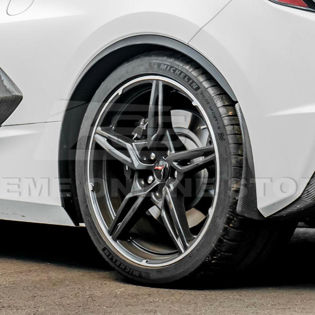 C8 Corvette Dry Carbon Fiber Side Wheel Fender Trim : 2020-2026 C8 Singray, Z06, E-Ray