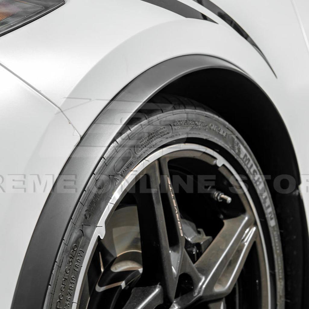 C8 Corvette Dry Carbon Fiber Side Wheel Fender Trim : 2020-2026 C8 Singray, Z06, E-Ray
