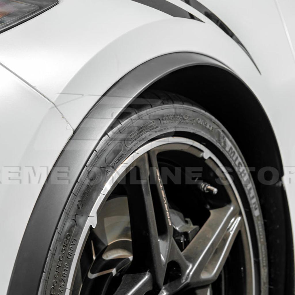 C8 Corvette Dry Carbon Fiber Side Wheel Fender Trim : 2020-2026 C8 Singray, Z06, E-Ray