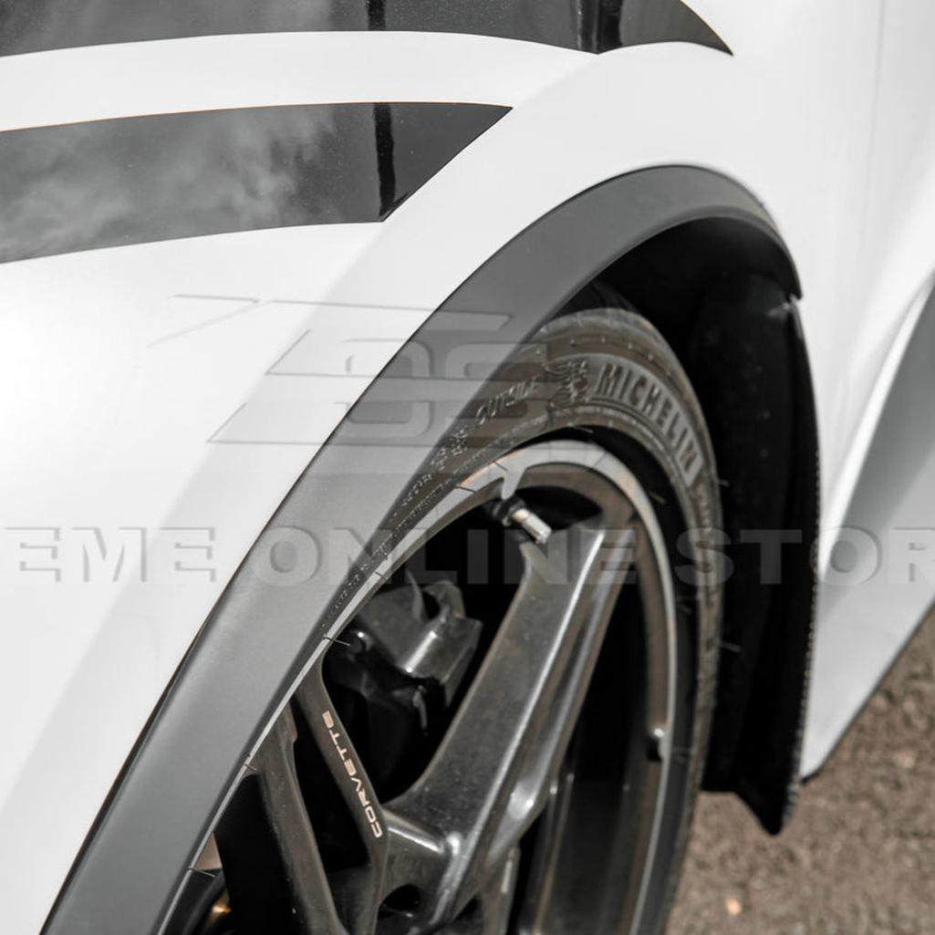 C8 Corvette Dry Carbon Fiber Side Wheel Fender Trim : 2020-2026 C8 Singray, Z06, E-Ray