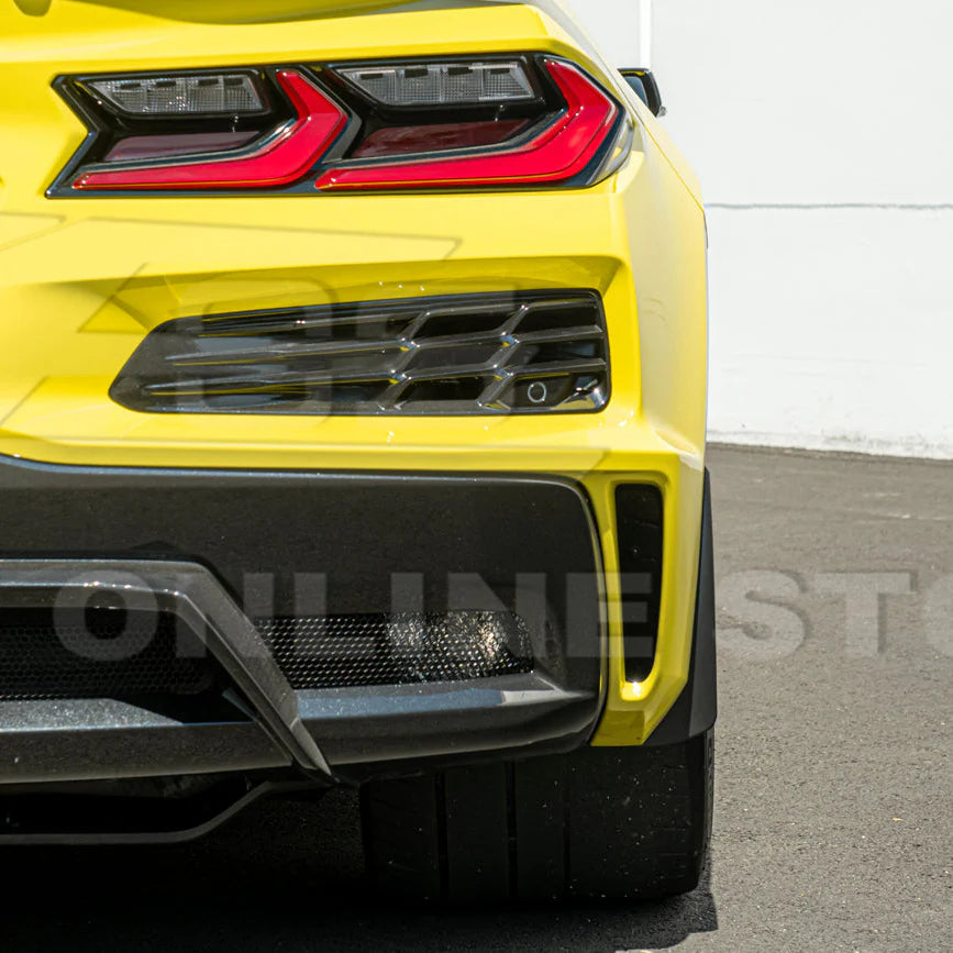 Corvette C8 XL Extended Front Splash Guard Mud Flaps-Z06,ERay : 2020-2025