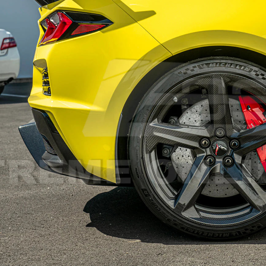 Corvette C8 XL Extended Front Splash Guard Mud Flaps-Z06,ERay : 2020-2025