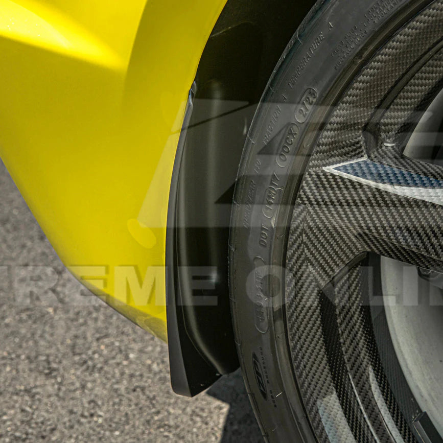 Corvette C8 XL Extended Front Splash Guard Mud Flaps-Z06,ERay : 2020-2025