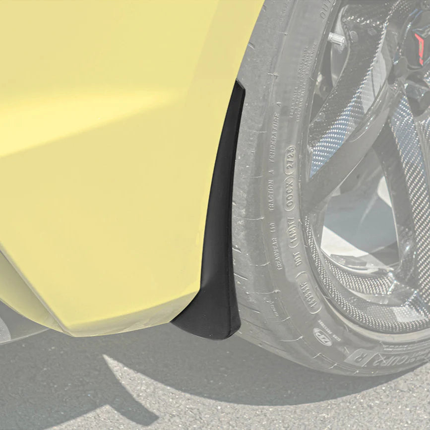 Corvette C8 XL Extended Front Splash Guard Mud Flaps-Z06,ERay :2020-2025