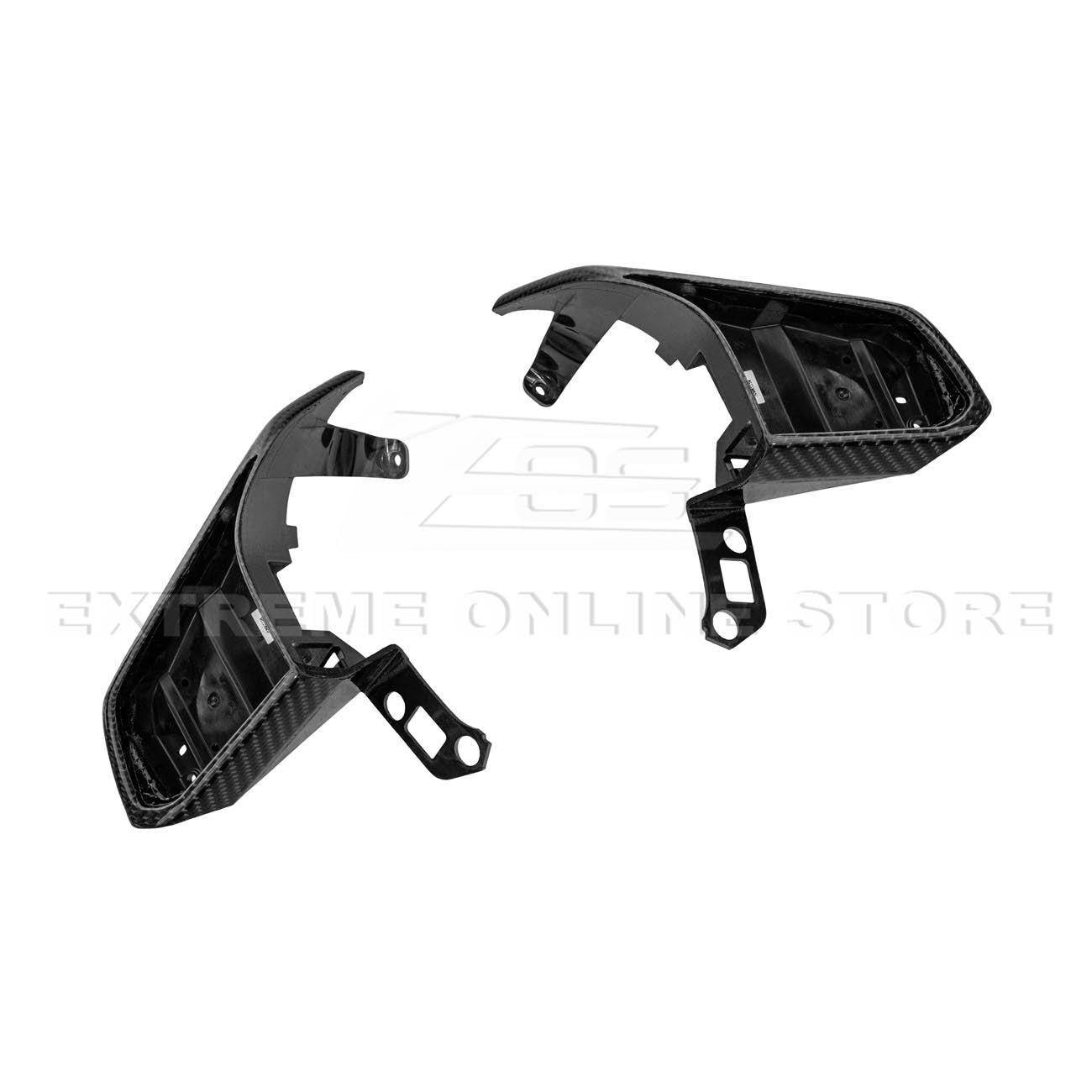 Corvette C8 Replacement Carbon Fiber 2Pcs Steering Wheel Button Cover:2020-2025