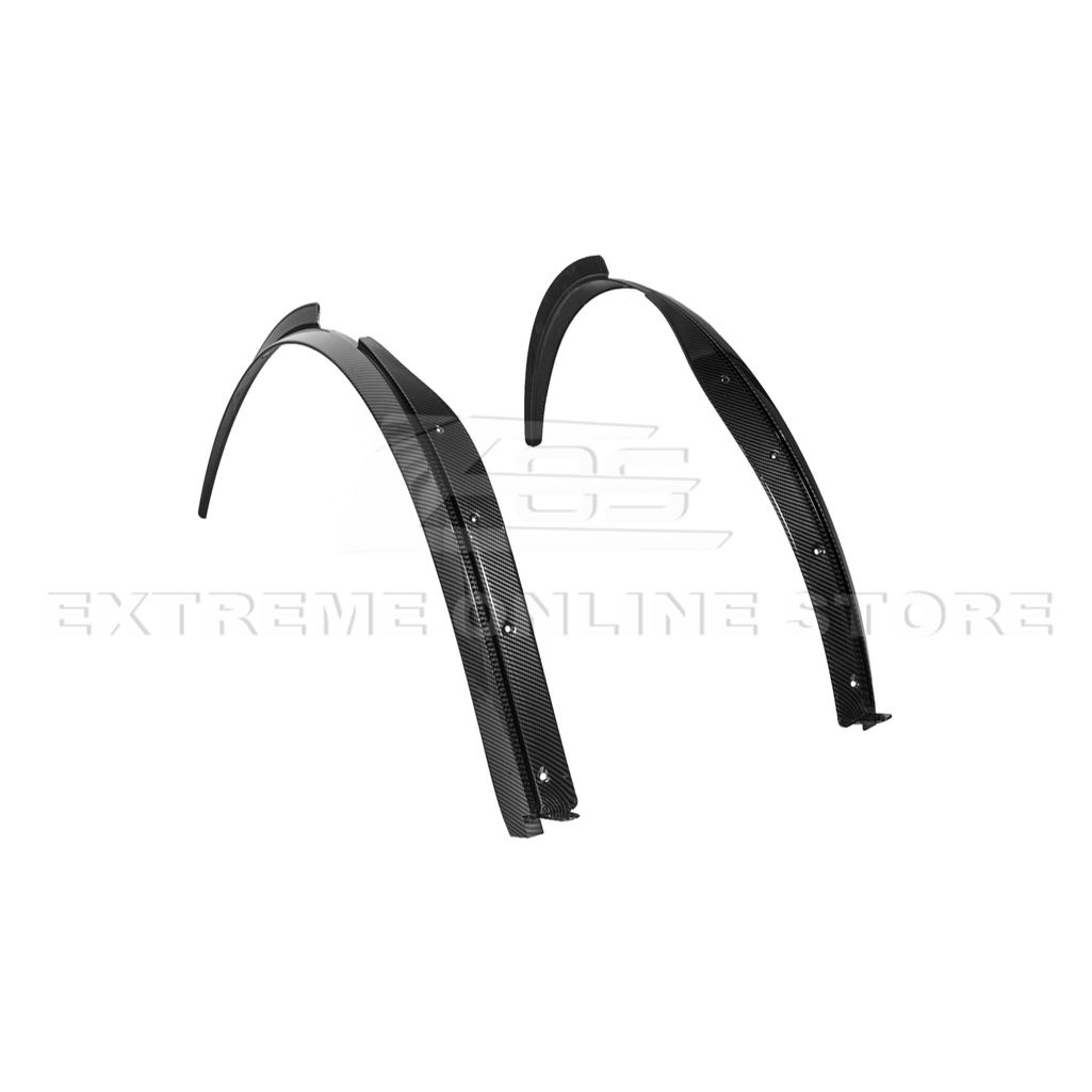 C8 Corvette Dry Carbon Fiber Side Wheel Fender Trim : 2020-2026 C8 Singray, Z06, E-Ray