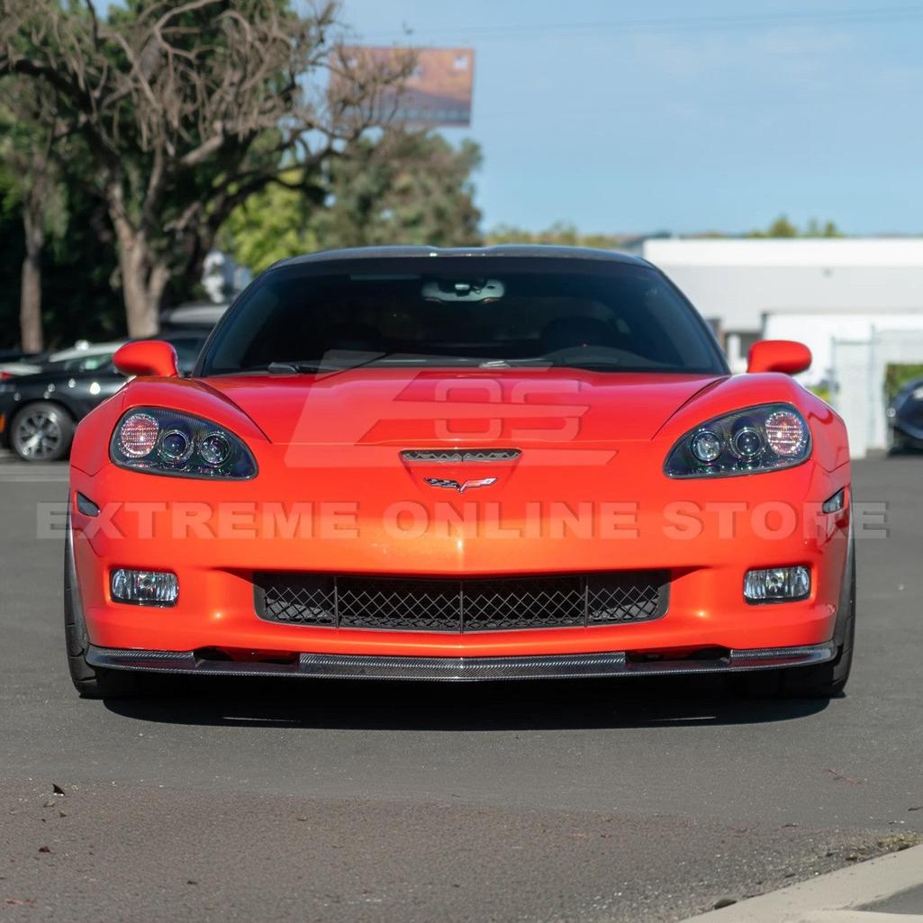 Corvette C6 Grand Sport / Z06 Front Splitter Lip & Side Skirts Rocker Panels : 2006-2013 C6 Z06, Grand Sport, ZR1