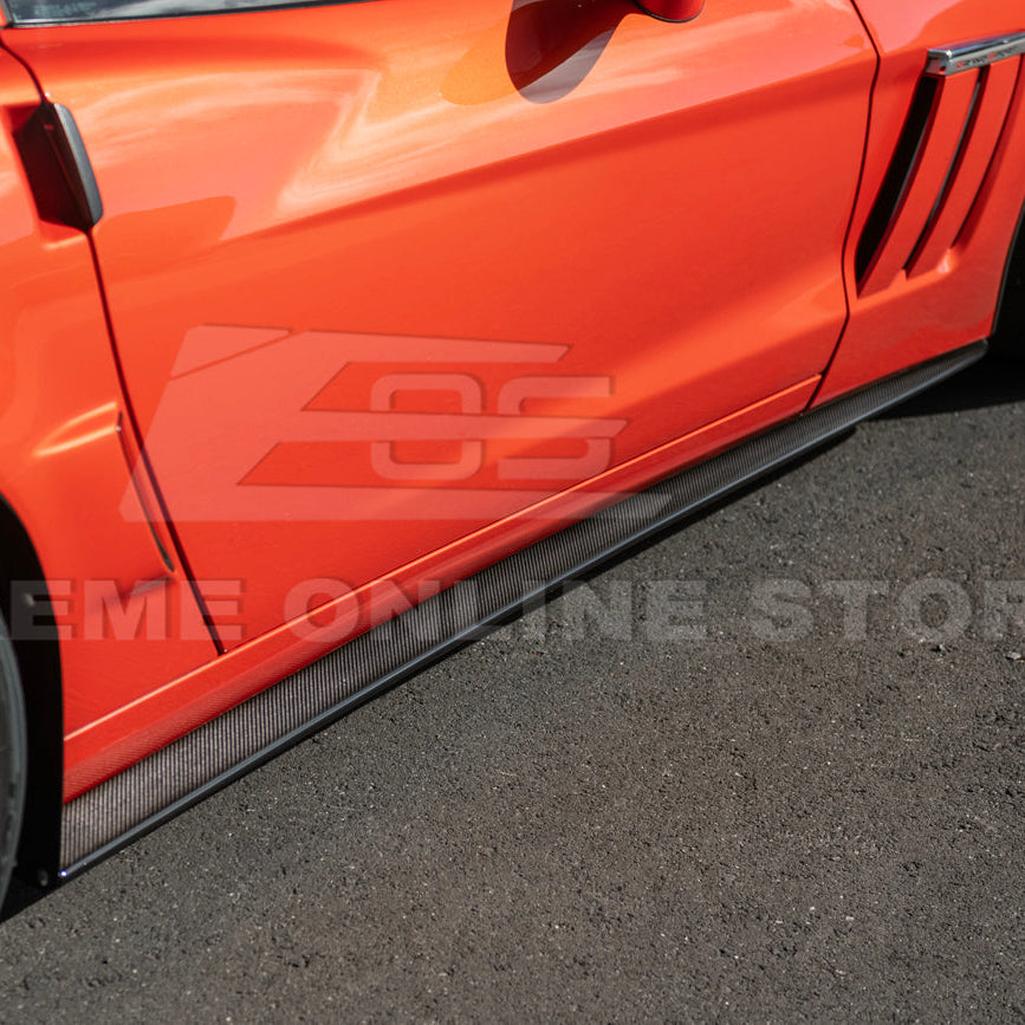 Corvette C6 Grand Sport / Z06 Front Splitter Lip & Side Skirts Rocker Panels : 2006-2013 C6 Z06, Grand Sport, ZR1