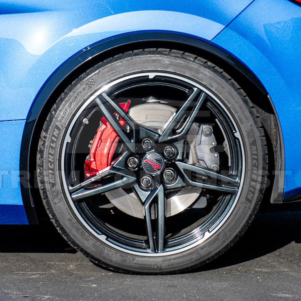 C8 Corvette Dry Carbon Fiber Side Wheel Fender Trim : 2020-2026 C8 Singray, Z06, E-Ray