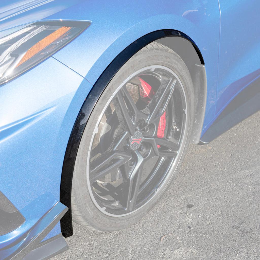 C8 Corvette Dry Carbon Fiber Side Wheel Fender Trim : 2020-2026 C8 Singray, Z06, E-Ray