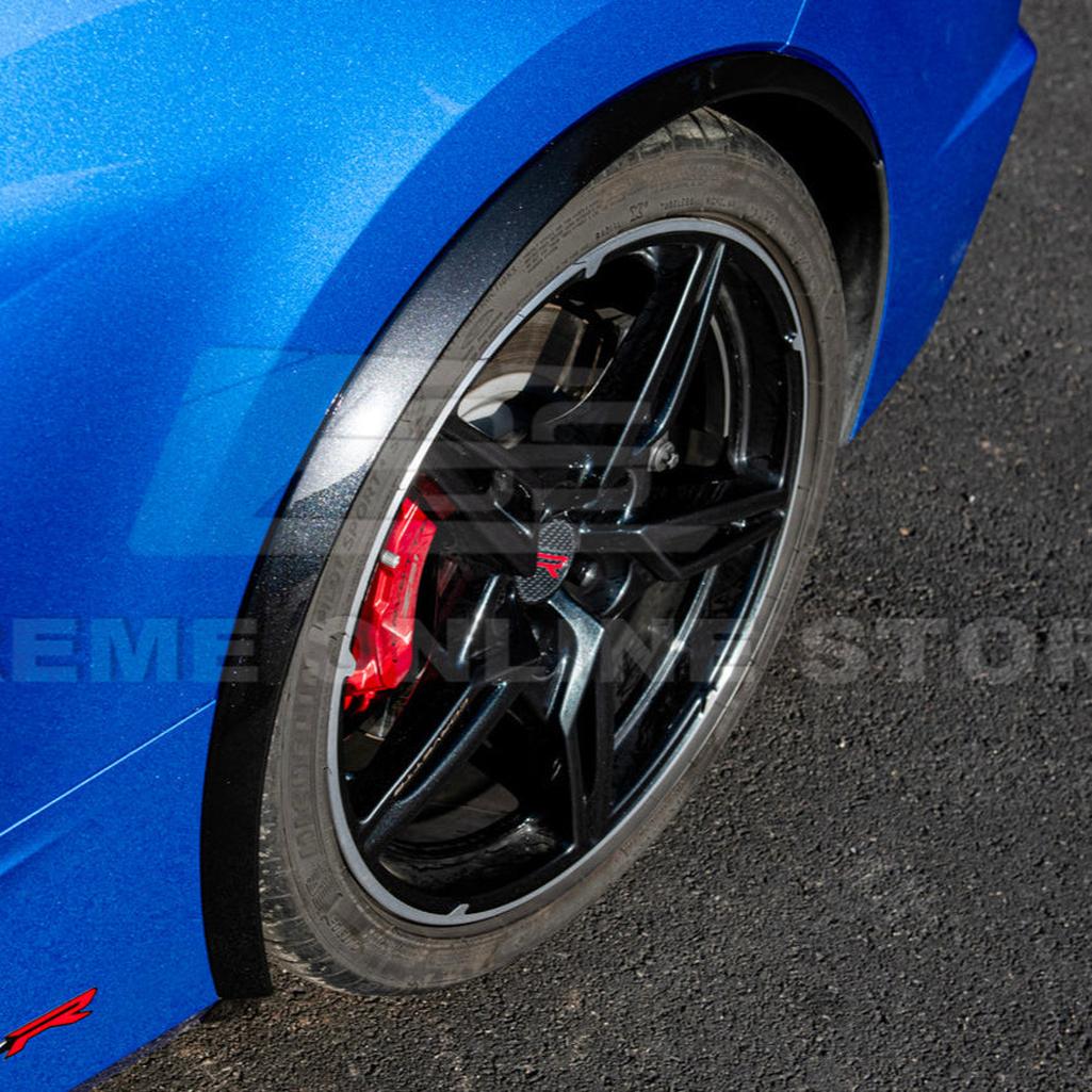 C8 Corvette Dry Carbon Fiber Side Wheel Fender Trim : 2020-2026 C8 Singray, Z06, E-Ray