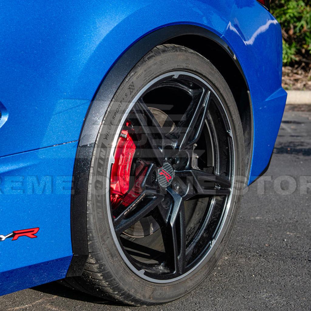 C8 Corvette Dry Carbon Fiber Side Wheel Fender Trim : 2020-2026 C8 Singray, Z06, E-Ray