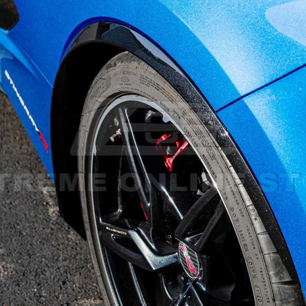 C8 Corvette Dry Carbon Fiber Side Wheel Fender Trim : 2020-2026 C8 Singray, Z06, E-Ray