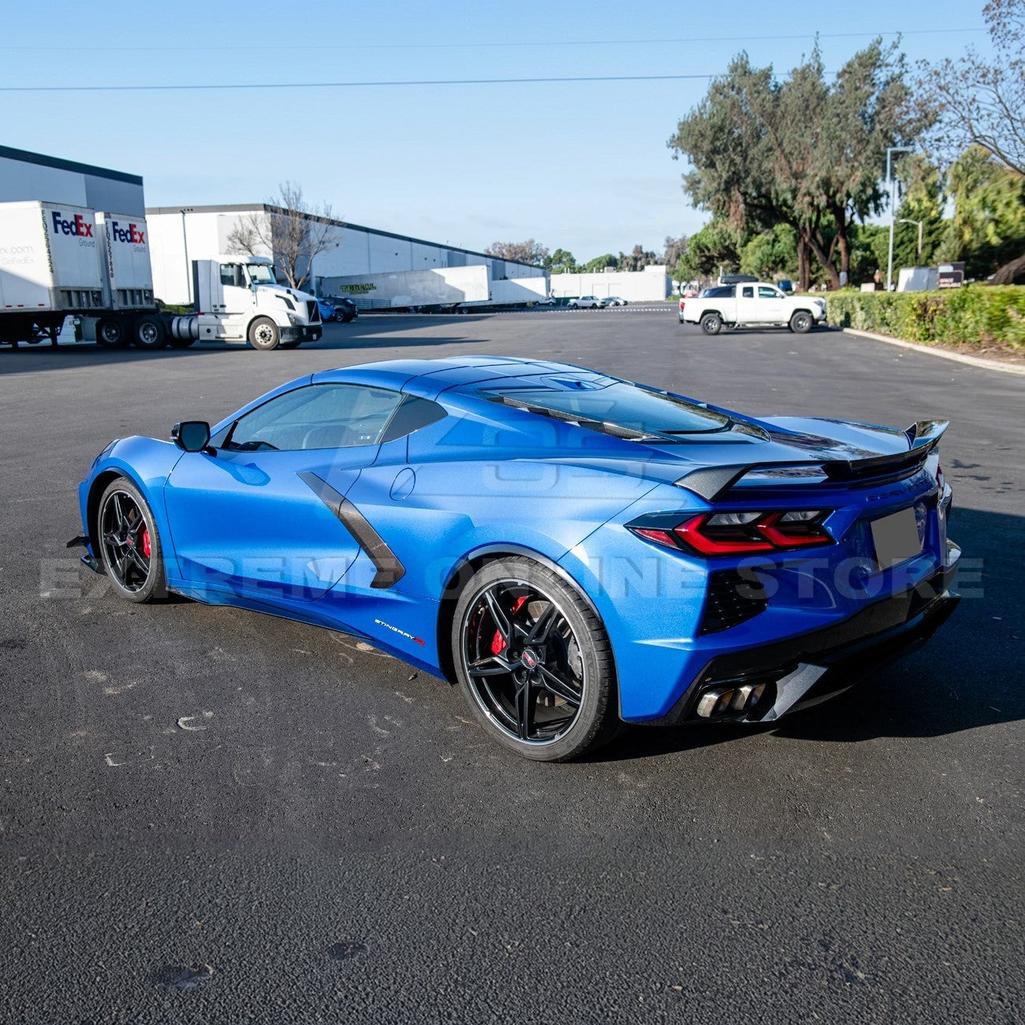 C8 Corvette Dry Carbon Fiber Side Wheel Fender Trim : 2020-2026 C8 Singray, Z06, E-Ray
