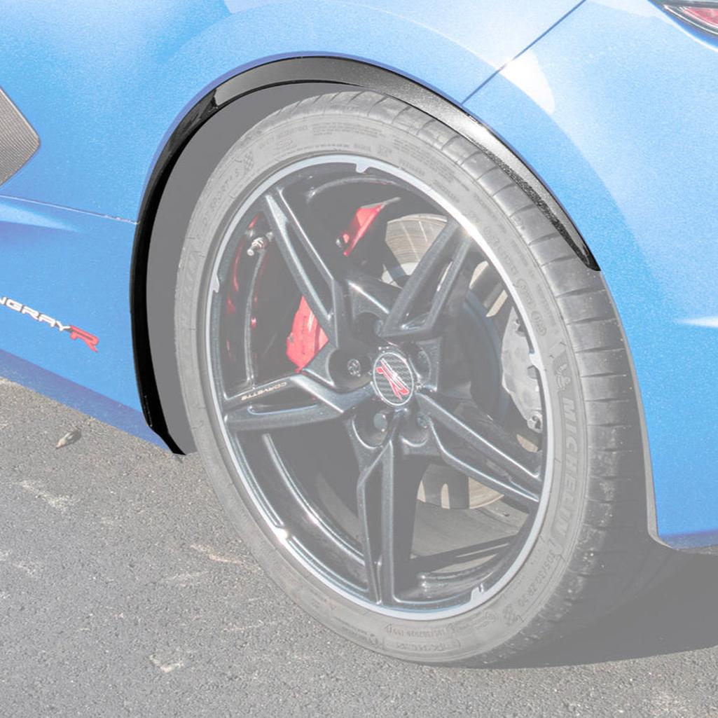 C8 Corvette Dry Carbon Fiber Side Wheel Fender Trim : 2020-2026 C8 Singray, Z06, E-Ray