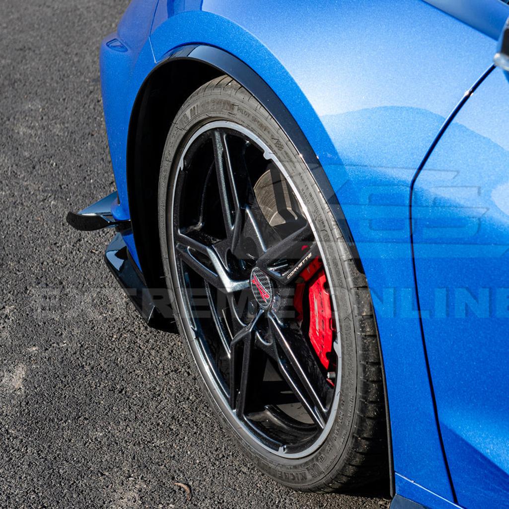 C8 Corvette Dry Carbon Fiber Side Wheel Fender Trim : 2020-2026 C8 Singray, Z06, E-Ray