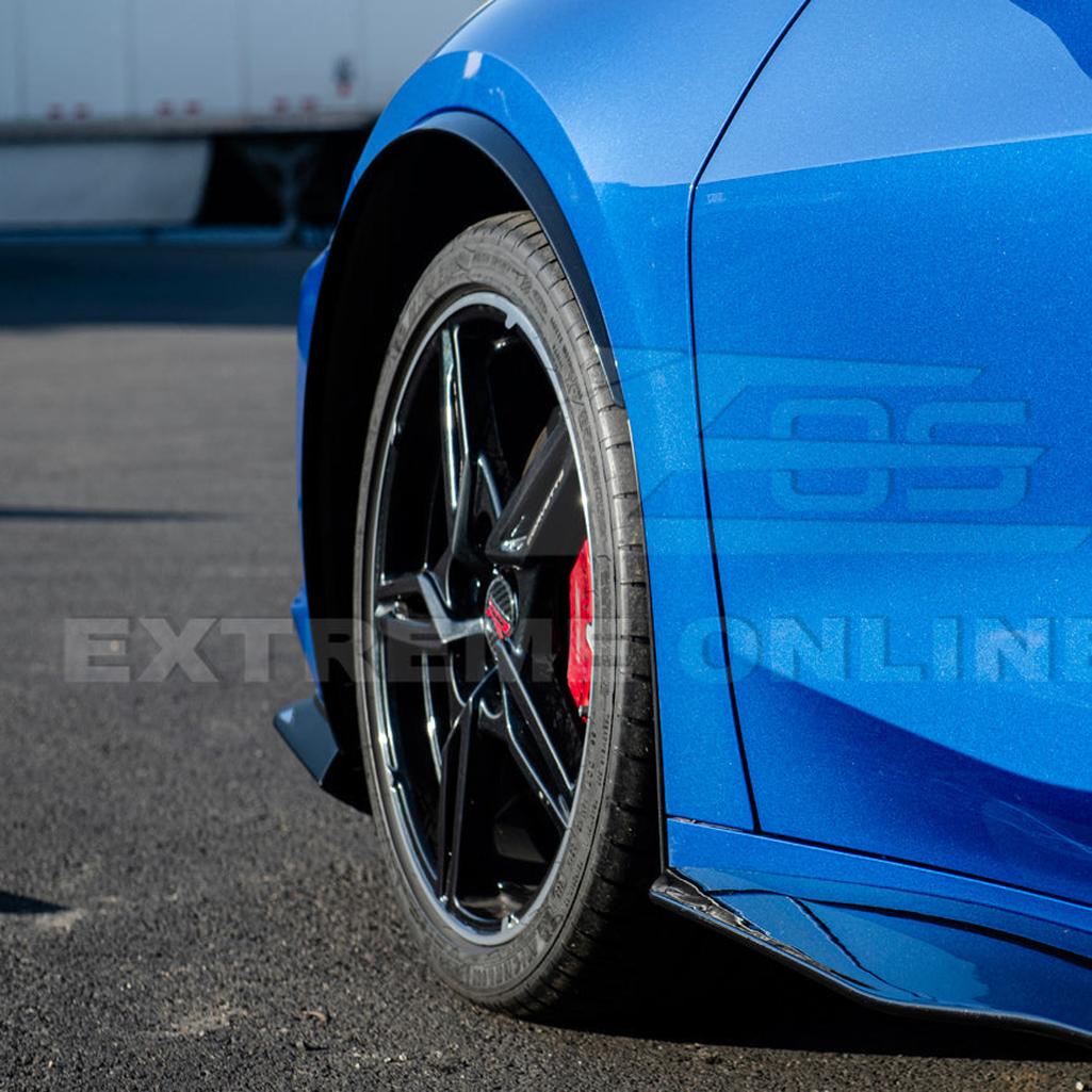 C8 Corvette Dry Carbon Fiber Side Wheel Fender Trim : 2020-2026 C8 Singray, Z06, E-Ray