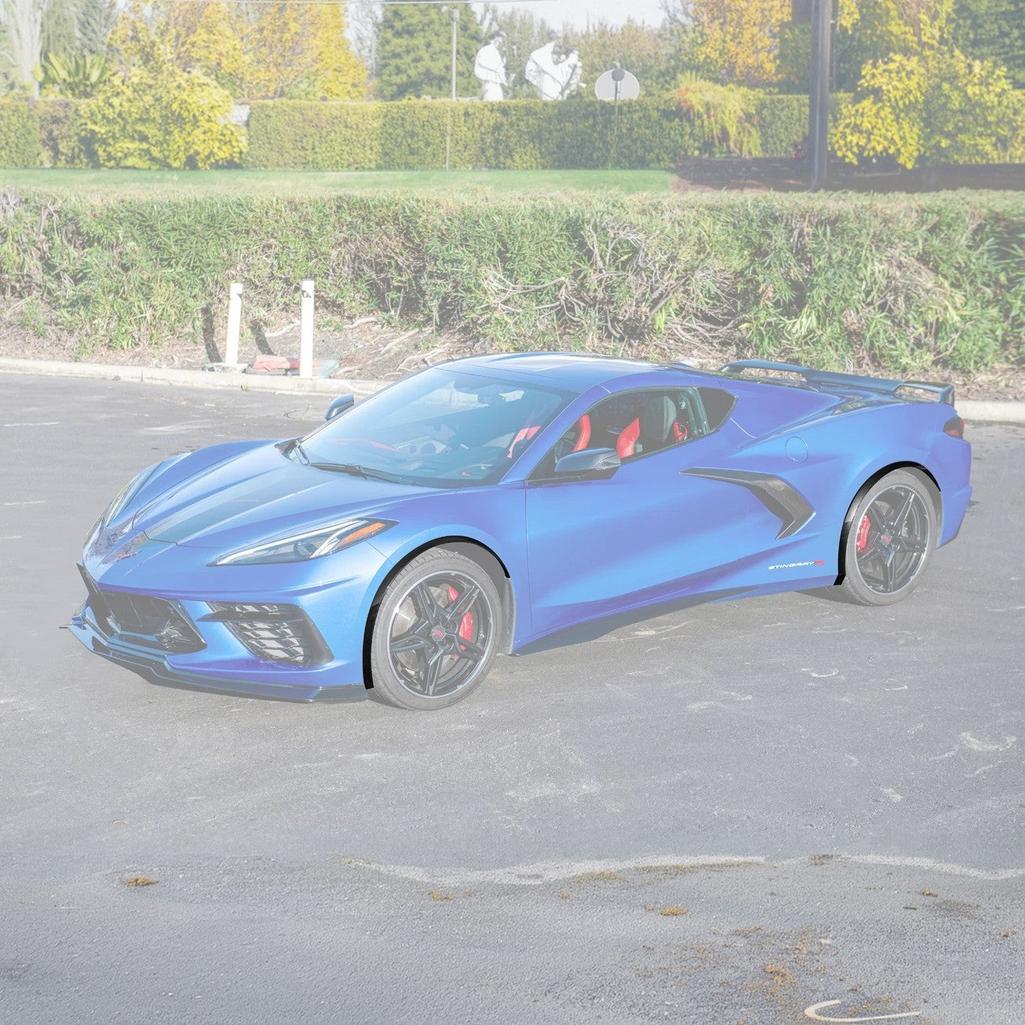 C8 Corvette Dry Carbon Fiber Side Wheel Fender Trim : 2020-2026 C8 Singray, Z06, E-Ray
