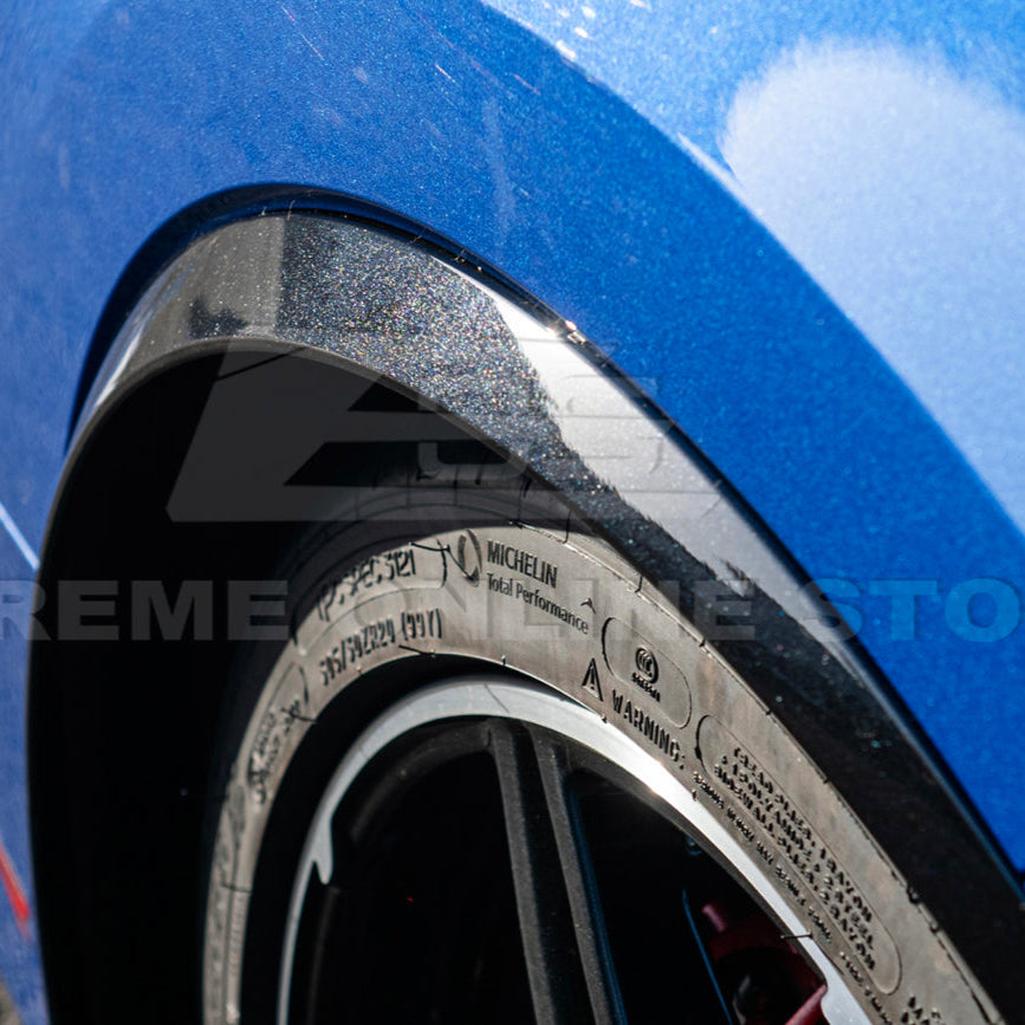 C8 Corvette Dry Carbon Fiber Side Wheel Fender Trim : 2020-2026 C8 Singray, Z06, E-Ray