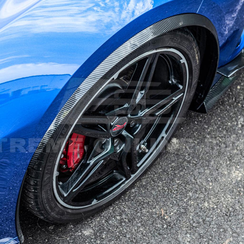 C8 Corvette Dry Carbon Fiber Side Wheel Fender Trim : 2020-2026 C8 Singray, Z06, E-Ray