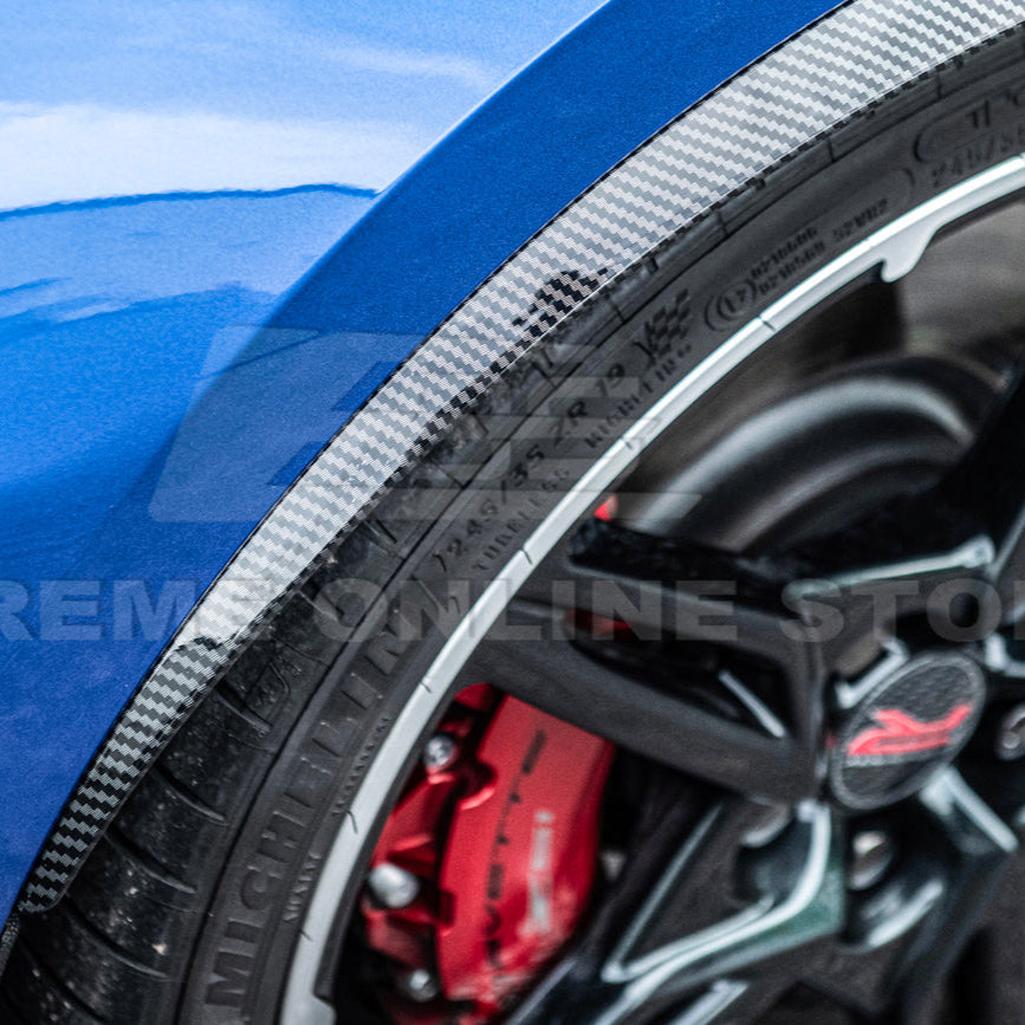 C8 Corvette Dry Carbon Fiber Side Wheel Fender Trim : 2020-2026 C8 Singray, Z06, E-Ray