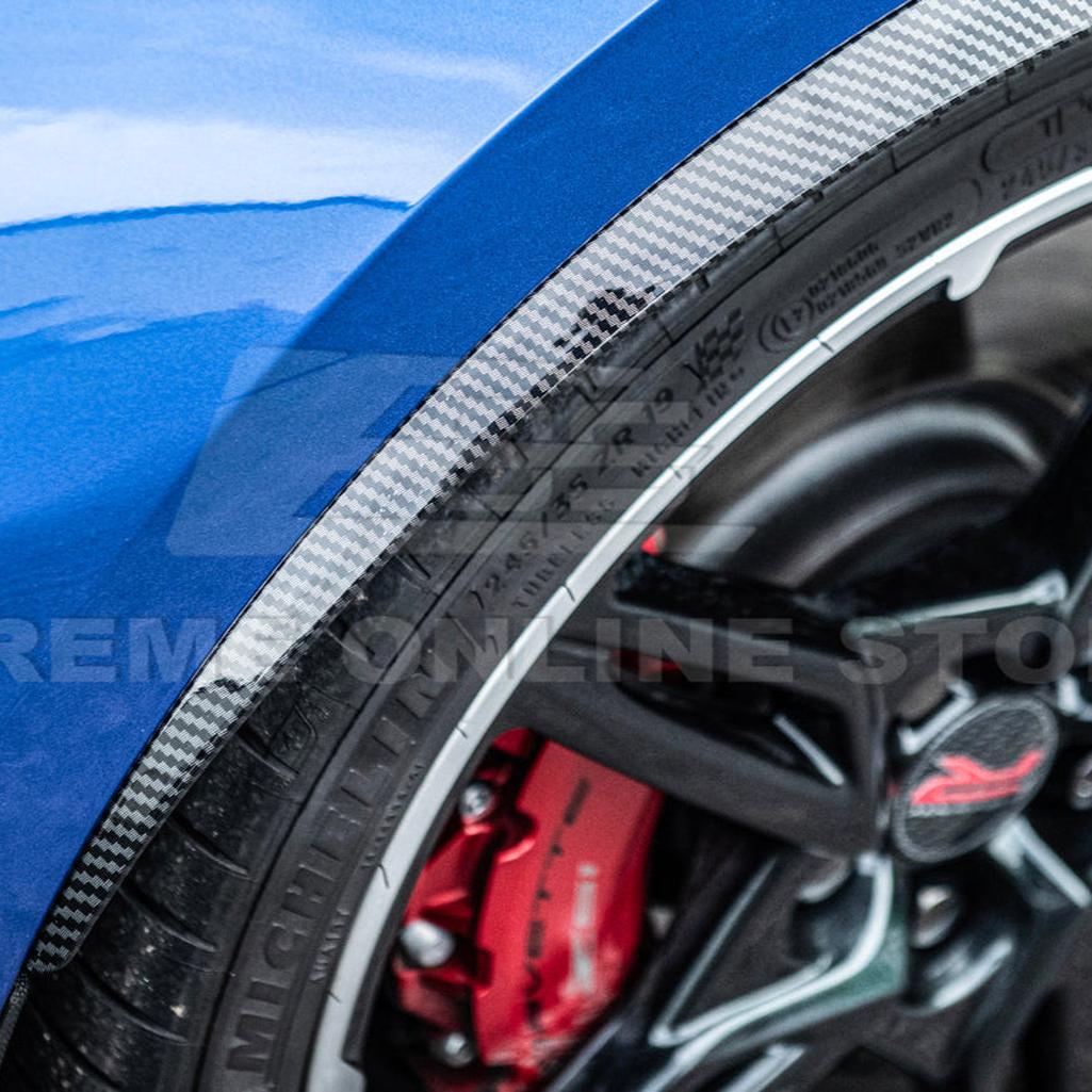 C8 Corvette Dry Carbon Fiber Side Wheel Fender Trim : 2020-2026 C8 Singray, Z06, E-Ray